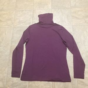 Land's End Sz M Purple Turtleneck